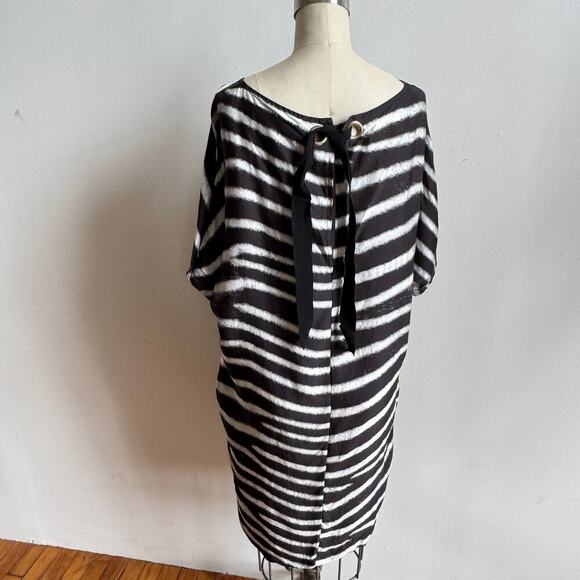 STELLA MCCARTNEY Zebra Stripe Silk Mini Dress - Picture 6 of 12